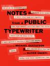 Cover image for Notes from a Public Typewriter